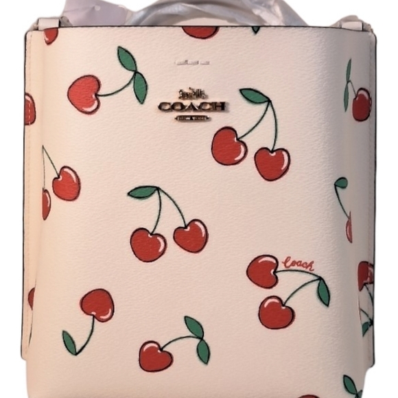 Coach CHERRY MOLLIE Bucket CHALK MULTI Purse Handbag Crossbody NWT NEW Bag Gift - Picture 8 of 14